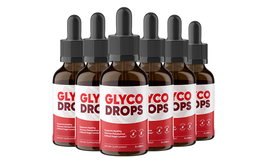 GlycoDrops 6 Bottles Complete Glucose Balance and Metabolic Wellness Bundle